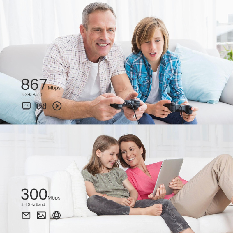 Adaptador  PCI inalámbrico doble banda AC 1200 Mbps / Antena de alta ganancia / Tecnología MUMUMO 2X2 / Soporte de perfil bajo y Altura completa image 9